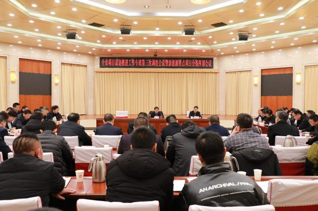 全市項目謀劃推進工作專班第三次調度會召開