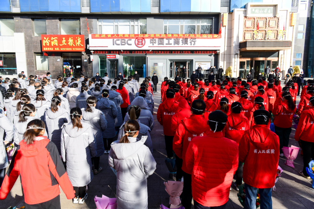 我市隆重举行仪式 欢送省人民医院 省白求恩医院援朔医疗队返程